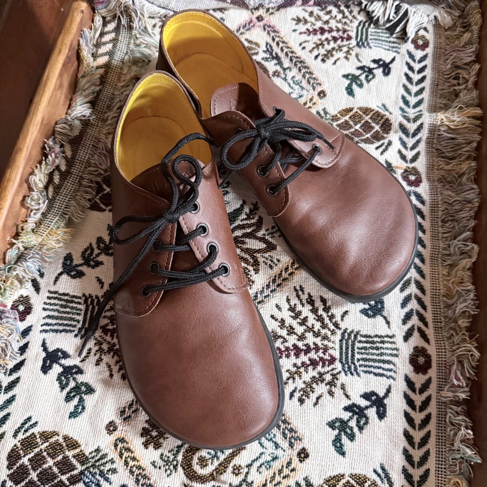 Ahinsa Ananda Barefoot Casual Shoes Men's Size 43 (US 10) Brown Vegan Minimalist